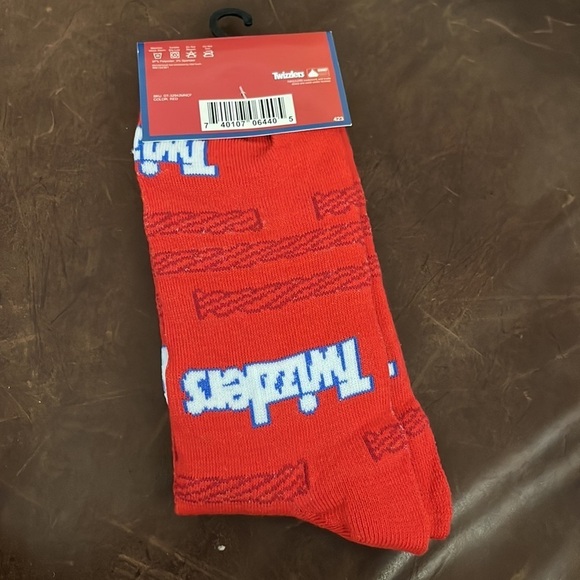 Twizzlers let’s red novelty, crew socks - Picture 4 of 5